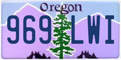 OR license plate 969LWI