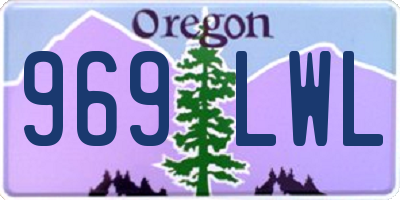 OR license plate 969LWL