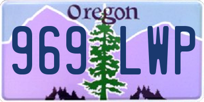 OR license plate 969LWP