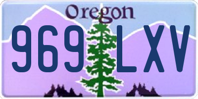 OR license plate 969LXV
