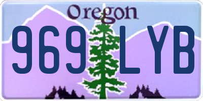 OR license plate 969LYB