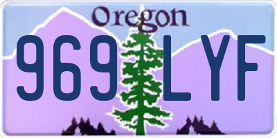 OR license plate 969LYF