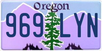 OR license plate 969LYN