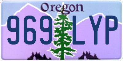 OR license plate 969LYP