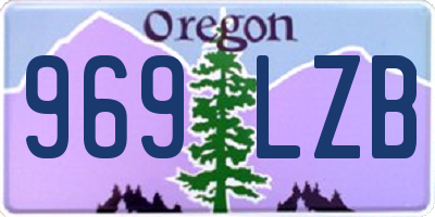 OR license plate 969LZB