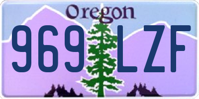 OR license plate 969LZF