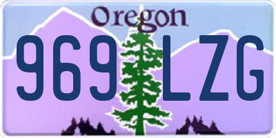 OR license plate 969LZG