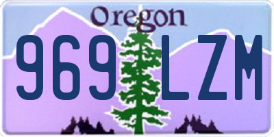 OR license plate 969LZM