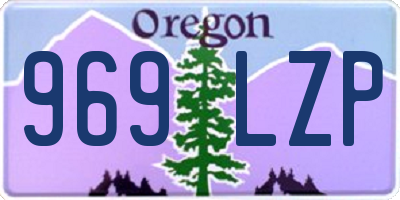 OR license plate 969LZP