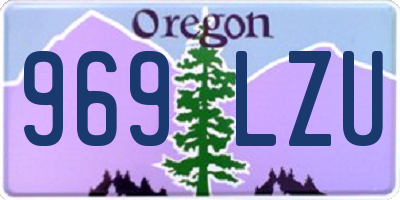 OR license plate 969LZU