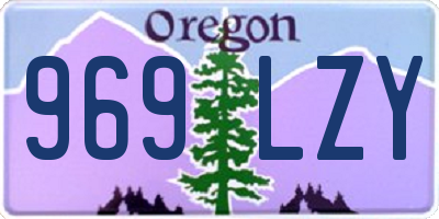 OR license plate 969LZY