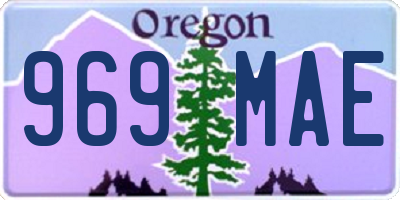 OR license plate 969MAE