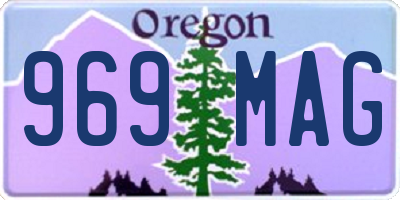 OR license plate 969MAG