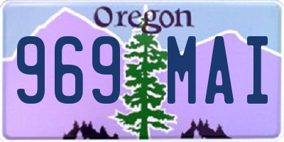 OR license plate 969MAI