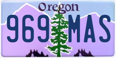OR license plate 969MAS