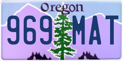 OR license plate 969MAT