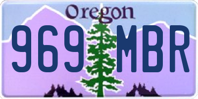 OR license plate 969MBR