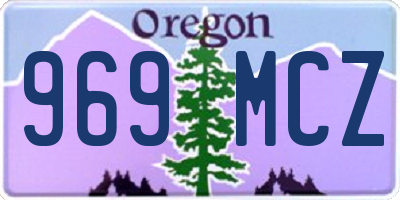 OR license plate 969MCZ