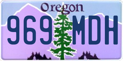 OR license plate 969MDH