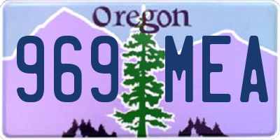 OR license plate 969MEA