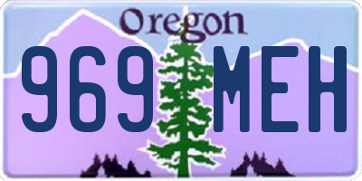 OR license plate 969MEH