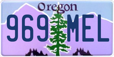 OR license plate 969MEL