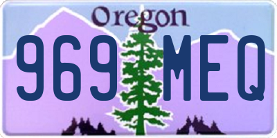 OR license plate 969MEQ