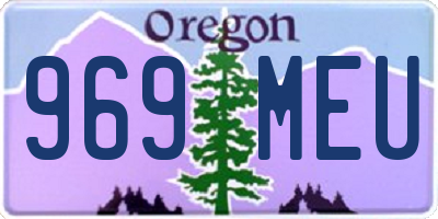 OR license plate 969MEU