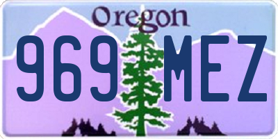 OR license plate 969MEZ