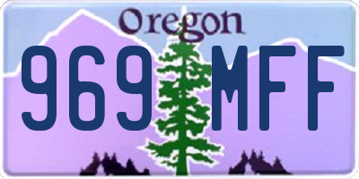 OR license plate 969MFF