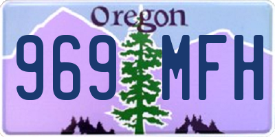 OR license plate 969MFH