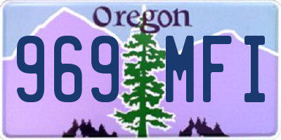 OR license plate 969MFI