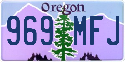 OR license plate 969MFJ