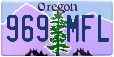 OR license plate 969MFL