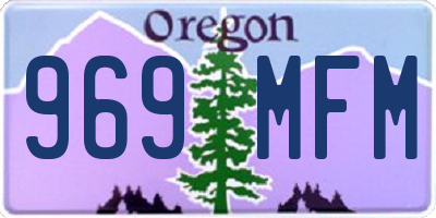 OR license plate 969MFM