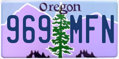 OR license plate 969MFN