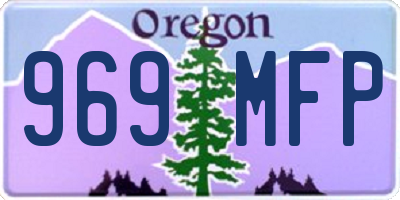 OR license plate 969MFP