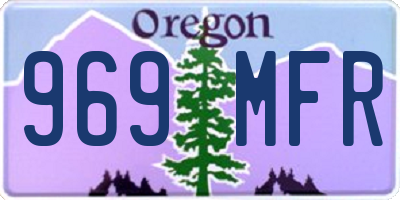 OR license plate 969MFR