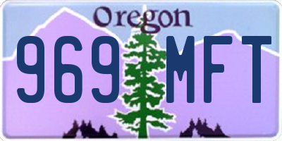 OR license plate 969MFT