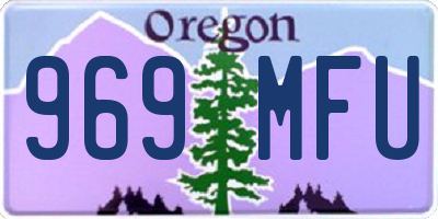 OR license plate 969MFU