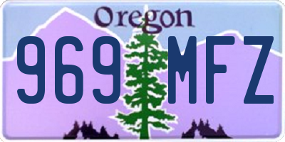 OR license plate 969MFZ