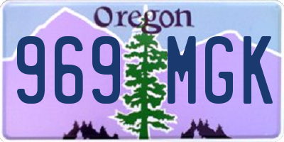 OR license plate 969MGK