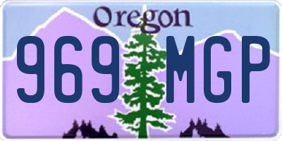 OR license plate 969MGP