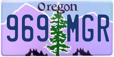 OR license plate 969MGR