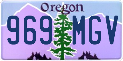 OR license plate 969MGV