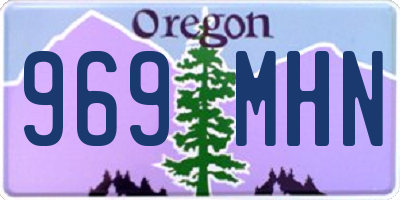 OR license plate 969MHN