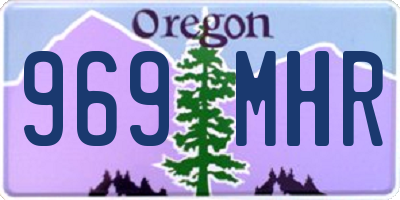 OR license plate 969MHR