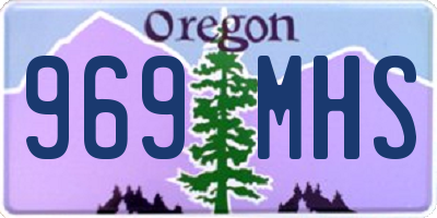 OR license plate 969MHS