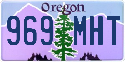 OR license plate 969MHT
