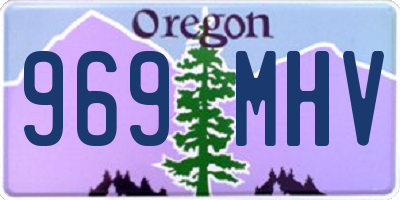 OR license plate 969MHV